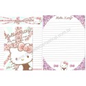 Ano 2014. Kit 2 Conjuntos de Papel de Carta Hello Kitty Happy Sanrio