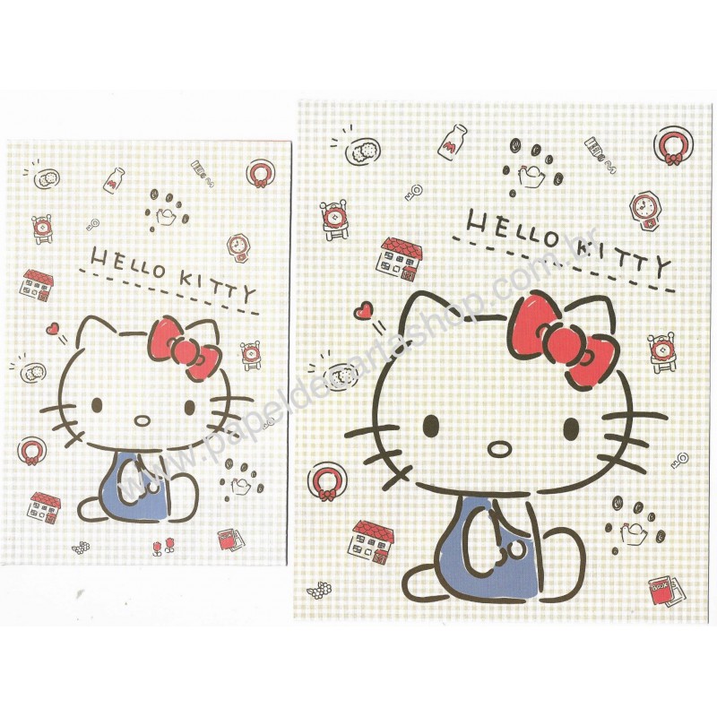 Ano 2020. Conjunto de Papel de Carta Hello Kitty Sanrio