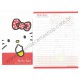 Ano 2011. Kit 2 Conjuntos de Papel de Carta Hello Kitty CAZR Sanrio
