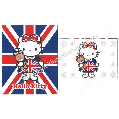 Ano 2011. Conjunto de Mini-Papel de carta Hello Kitty HK Sanrio