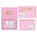 Ano 2001. Conjunto de Papel de Carta Hello Kitty & Dear Daniel Wedding Invitation MINI