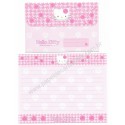 Ano 2001. Conjunto de Papel de Carta Hello Kitty Roses CRS Sanrio