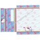 Ano 2002. Conjunto de Papel de Carta Hello Kitty & Blue Sanrio