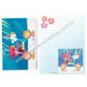 Ano 2002. Conjunto de Papel de Carta Hello Kitty Hawaii Drink Sanrio