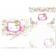 Ano 2002. Conjunto de Papel de Carta Hello Kitty Strawberry Sanrio