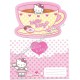 Ano 2002. Conjunto de Papel de Carta Hello Kitty Waitress 2 CRS Sanrio