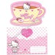 Ano 2002. Conjunto de Papel de Carta Hello Kitty Waitress 2 CRS Sanrio