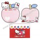 Ano 2003. Conjunto de Papel de Carta Hello Kitty Heart Apple 2 Sanrio