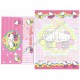 Ano 2003. Conjunto de Papel de Carta Hello Kitty Shake it Out Sanrio