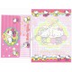 Ano 2003. Conjunto de Papel de Carta Hello Kitty Shake it Out Sanrio