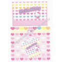 Ano 2003. Conjunto de Papel de Carta Hello Kitty T-Shirt Sanrio