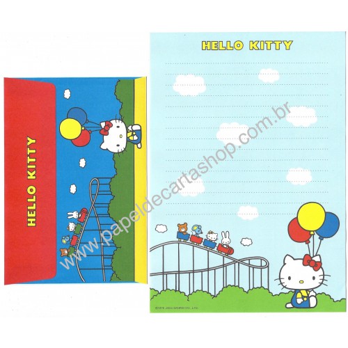 Ano 2004. Conjunto de Papel de Carta Hello Kitty Best Collections 26 Sanrio