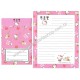 Ano 2006. Conjunto de Papel de Carta Hello Kitty CRS Sanrio