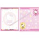 Ano 2007. Conjunto de Papel de Carta Hello Kitty Money Sanrio