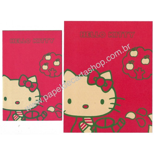 Ano 2007. Conjunto de Papel de Carta Hello Kitty Sanrio