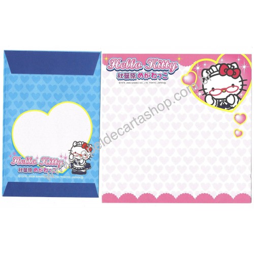 Ano 2008. Conjunto de Papel de Carta Hello Kitty Regional Japão Sanrio