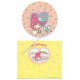 Ano 1976. Conjunto de Papel de Carta My Melody Disc Vintage Sanrio