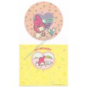 Ano 1976. Conjunto de Papel de Carta My Melody Disc Vintage Sanrio