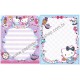 Ano 2013. Kit 2 Conjuntos de Papel de Carta Hello Kitty in Wonderland Sanrio
