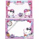 Ano 2013. Kit 2 Conjuntos de Papel de Carta Hello Kitty in Wonderland Sanrio