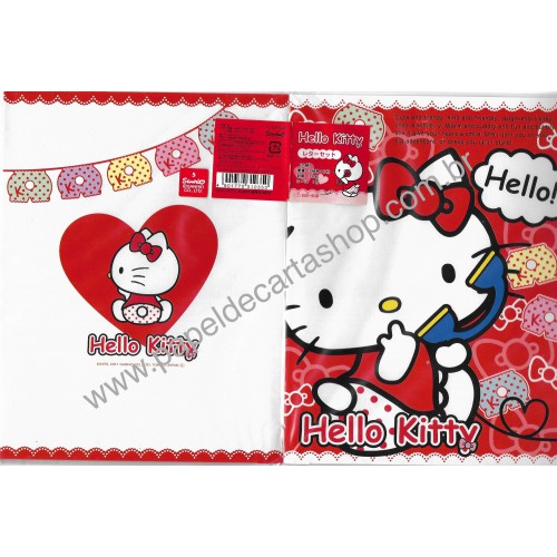 Ano 2011. Capa & Conjunto de Papel de Carta Hello Kitty Pants Sanrio