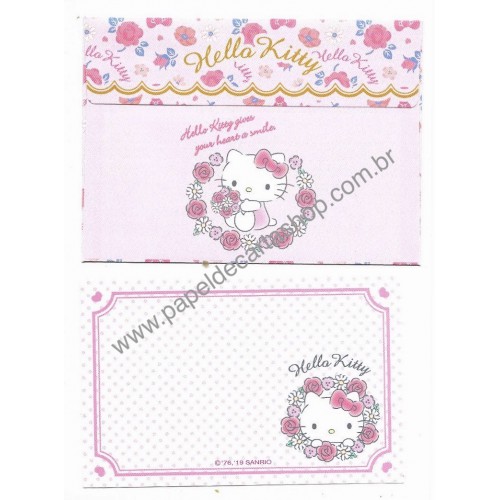 Ano 2019. Kit 3 Conjuntos de Papel de Carta Hello Kitty Sanrio