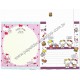 Ano 2019. Kit 3 Conjuntos de Papel de Carta Hello Kitty Sanrio