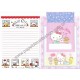 Ano 2019. Kit 3 Conjuntos de Papel de Carta Hello Kitty Sanrio