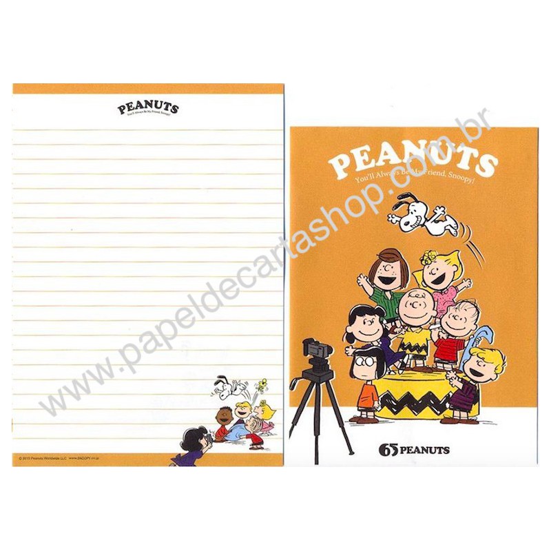 Conjunto de Papel de Carta 65 Peanuts - Peanuts Japão 2015