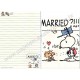 Conjunto de Papel de Carta Married? - Peanuts Japão 2015