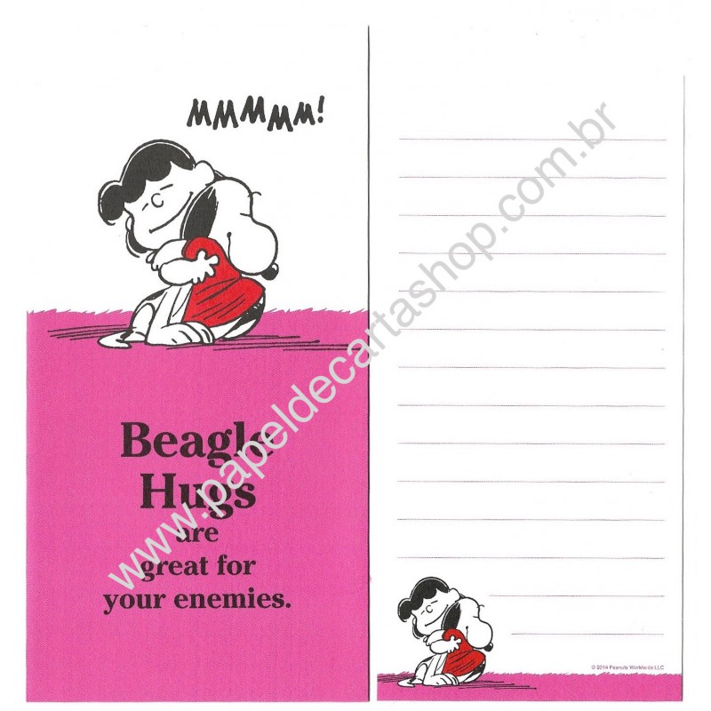 Conjunto de Papel de Carta Vintage Peanuts Slim CRS