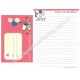 Kit 2 Conjuntos de Papel de Carta Snoopy Pudim 2015