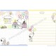 Kit 2 Conjuntos de Papel de Carta Snoopy Love 2016