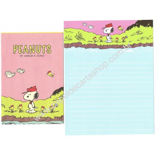 Conjunto de Papel de Carta Snoopy Hunter Peanuts 2016