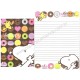 Kit 2 Conjuntos de Papel de Carta Snoopy Doughnut Peanuts