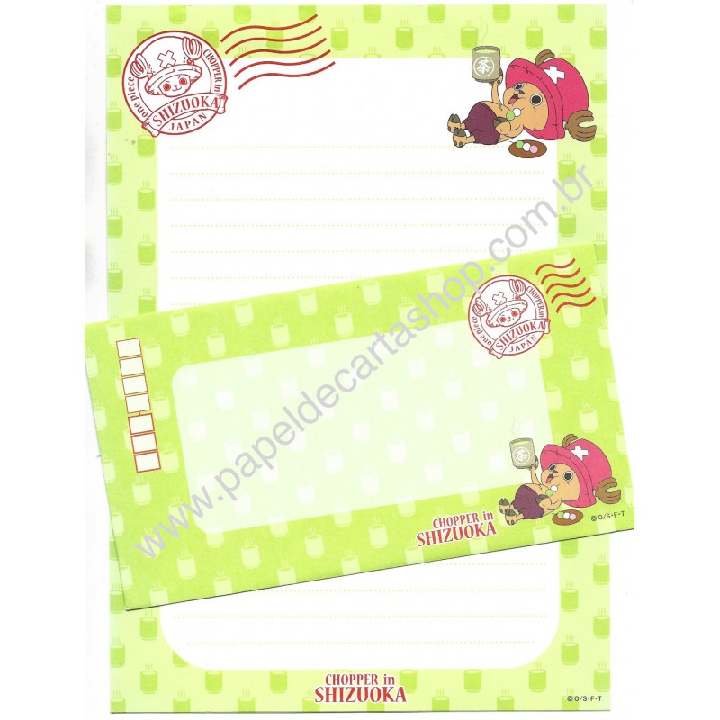 Conjunto de Papel de Carta One Piece Chopper In Shizuoka Japan