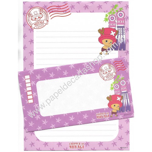 Conjunto de Papel de Carta One Piece Chopper In Miyagi Japan