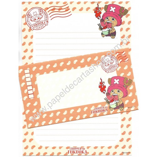 Conjunto de Papel de Carta One Piece Chopper In Fukuoka Japan