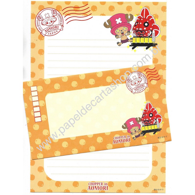 Conjunto de Papel de Carta One Piece Chopper In Aomori Japan