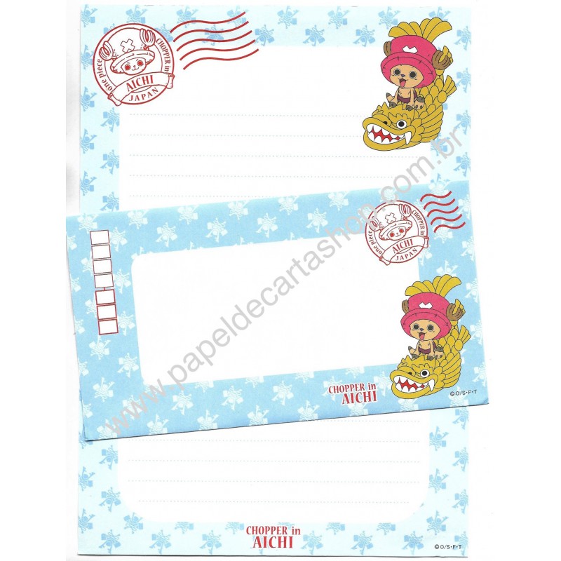 Conjunto de Papel de Carta One Piece Chopper In Aichi Japan