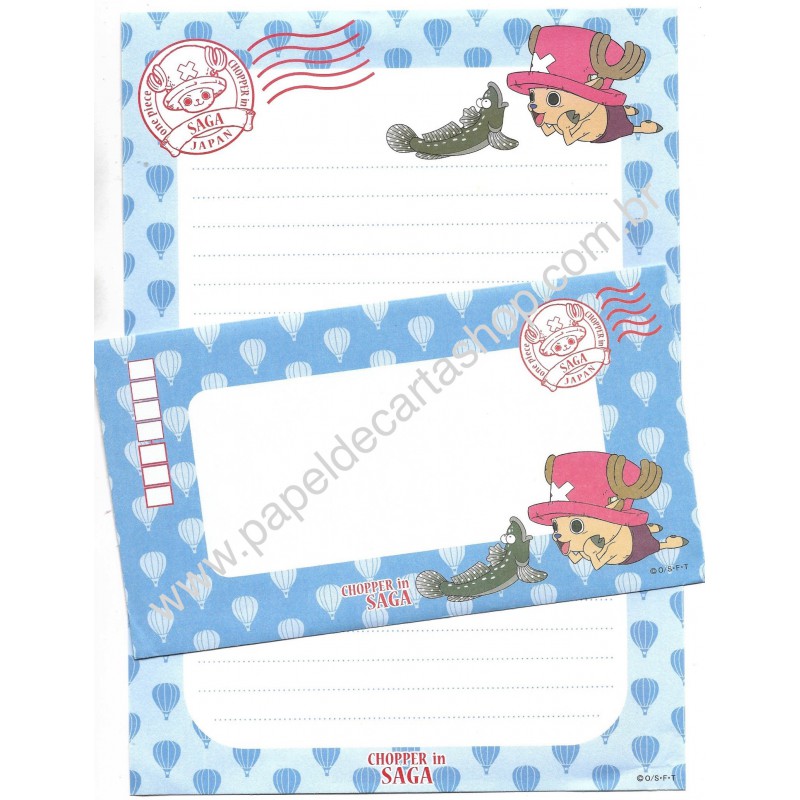 Conjunto de Papel de Carta One Piece Chopper In Saga Japan