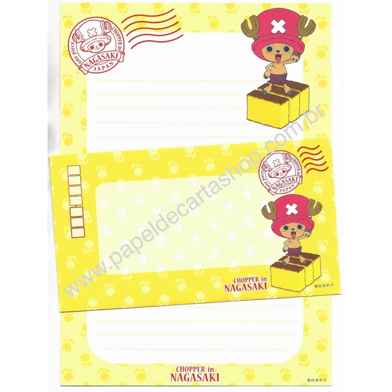 Conjunto de Papel de Carta One Piece Chopper In Nagasaki Japan