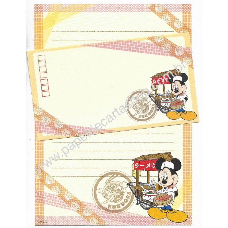 Conjunto de Papel de Carta Disney Regional II Japão Fukuoka