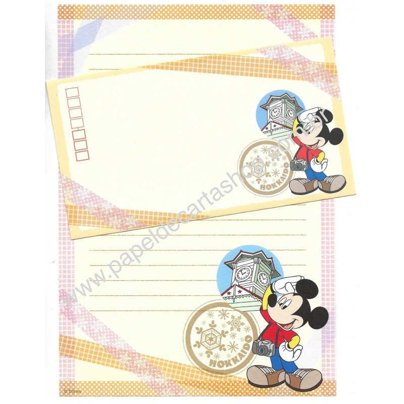 Conjunto de Papel de Carta Disney Regional II Japão Hokkaido