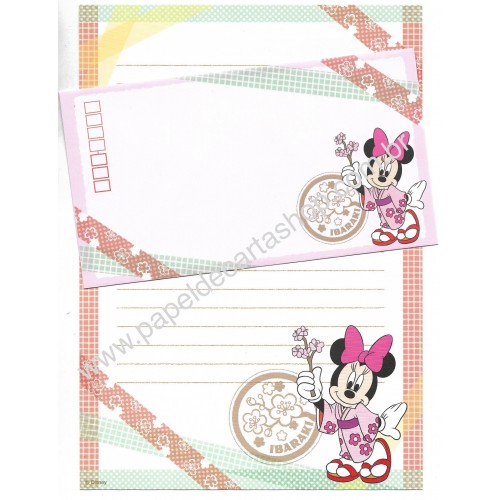 Conjunto de Papel de Carta Disney Regional II Japão Ibaraki