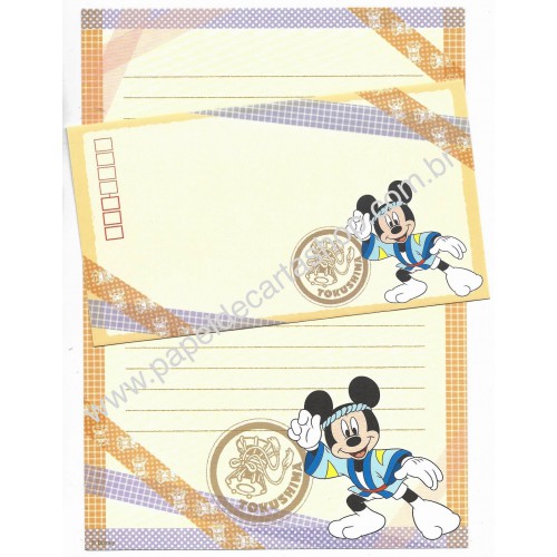 Conjunto de Papel de Carta Disney Regional II Japão Tokushima