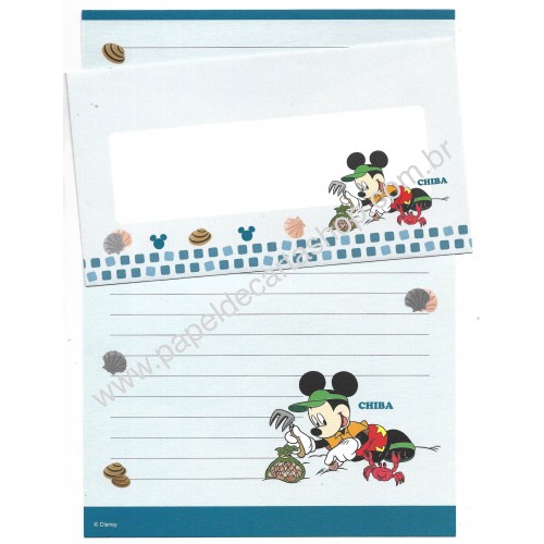 Conjunto de Papel de Carta Disney Regional Japão Chiba