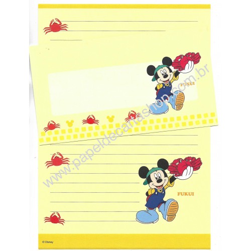 Conjunto de Papel de Carta Disney Regional Japão Fukui