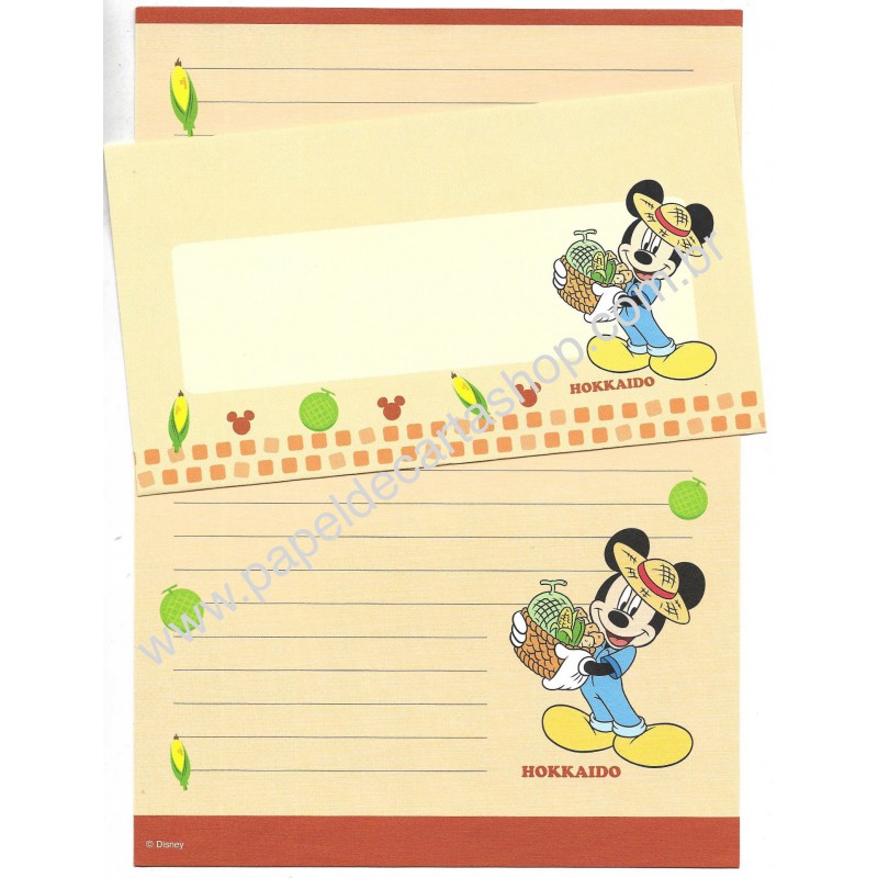 Conjunto de Papel de Carta Disney Regional Japão Hokkaido