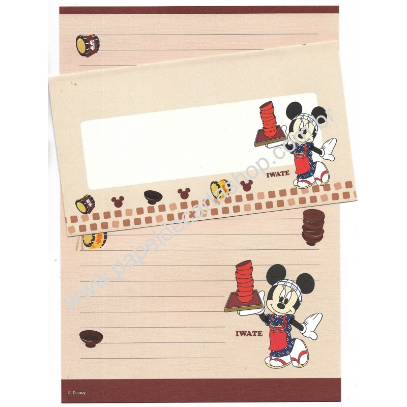 Conjunto de Papel de Carta Disney Regional Japão Iwate